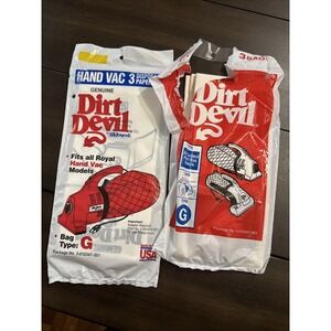 Genuine Dirt Devil Type G Vacuum Bags 1996 - 6 Pack - 41088